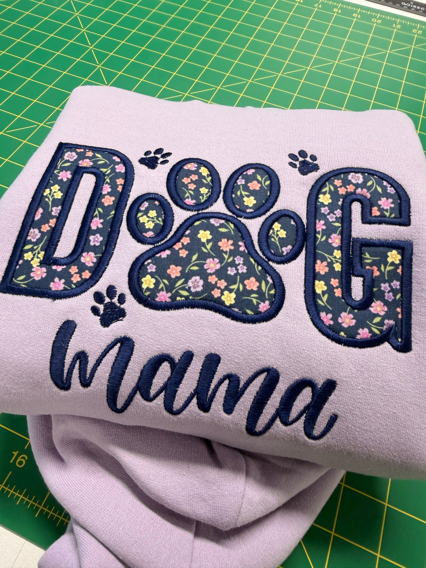 Floral Dog Mama Hoodie