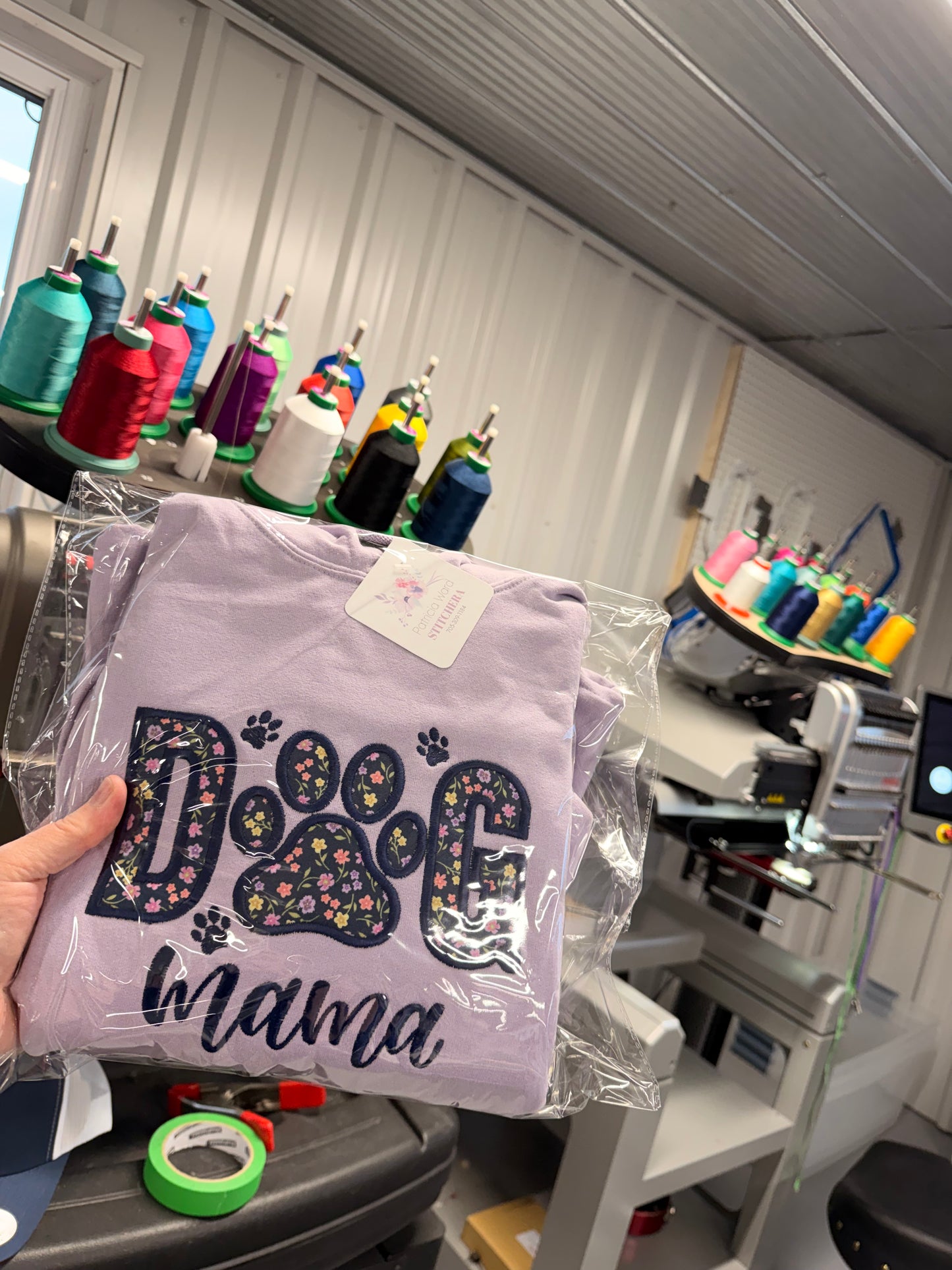 Floral Dog Mama Hoodie