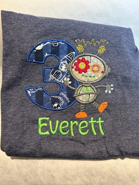 Short sleeve birthday shirt